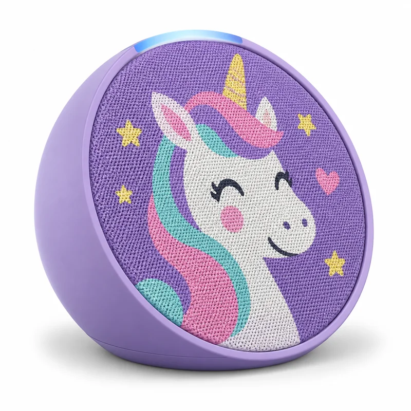 AI-generated illustration representing Amazon Echo Pop Kids