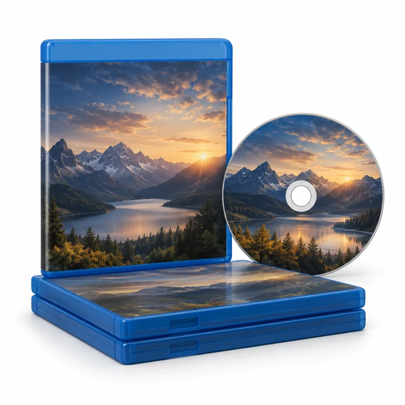 AI-generated illustration representing Blu-ray movies
