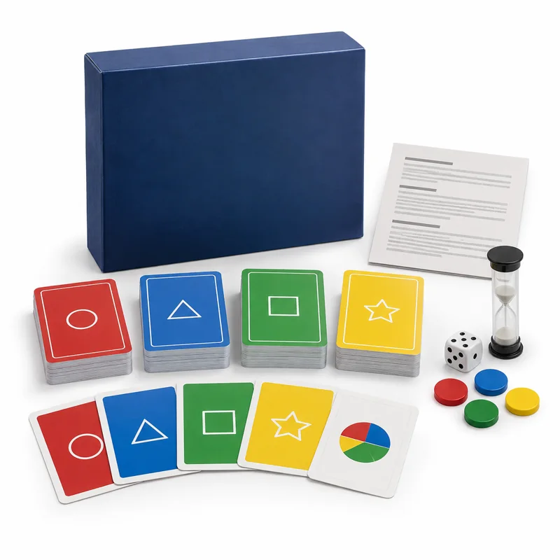 AI-generated illustration representing Card games