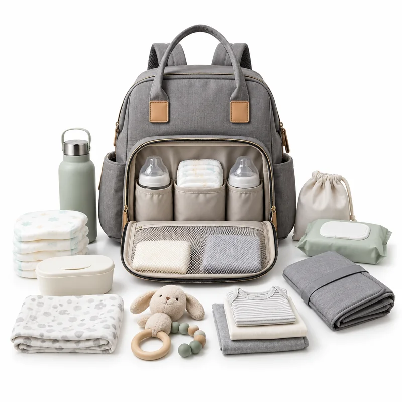 AI-generated illustration representing Diaper bags