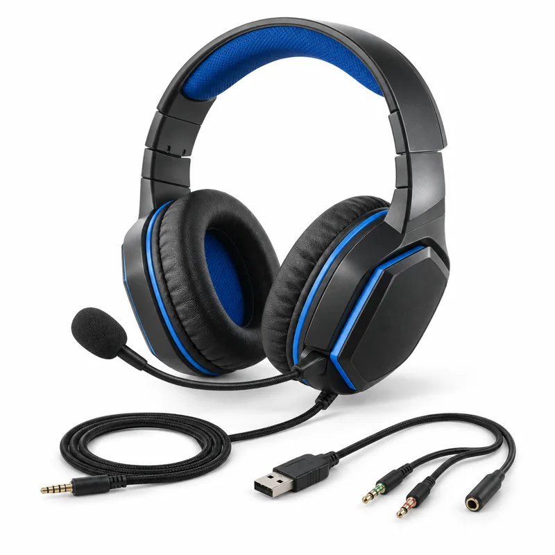 AI-generated illustration representing Gaming headsets