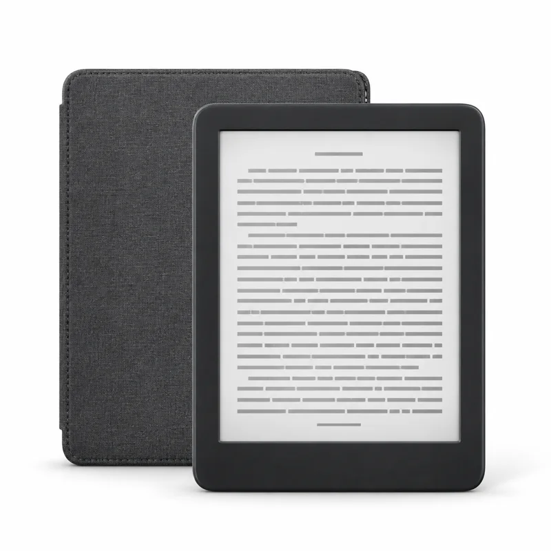 AI-generated illustration representing Kindle ebooks
