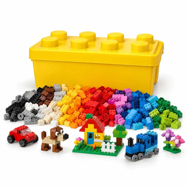 AI-generated illustration representing LEGO Classic Medium Creative Brick Box 10696