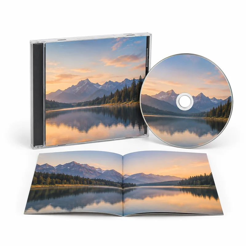 AI-generated illustration representing Music CDs