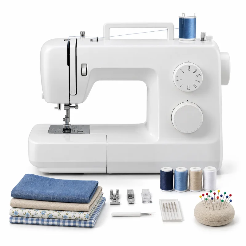 AI-generated illustration representing Sewing machines