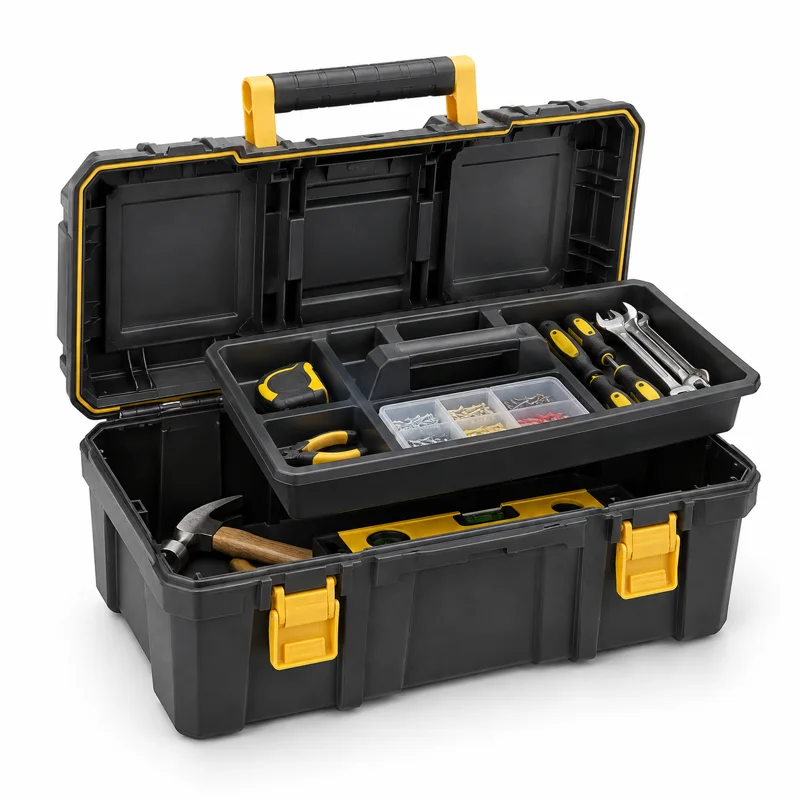 AI-generated illustration representing Tool storage boxes