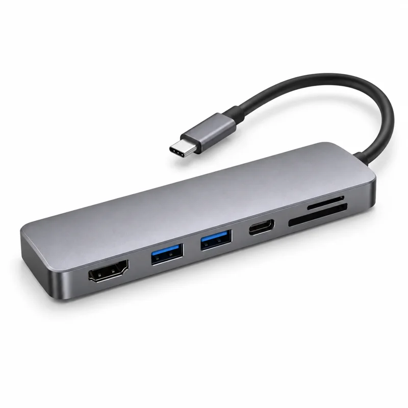 AI-generated illustration representing USB hubs